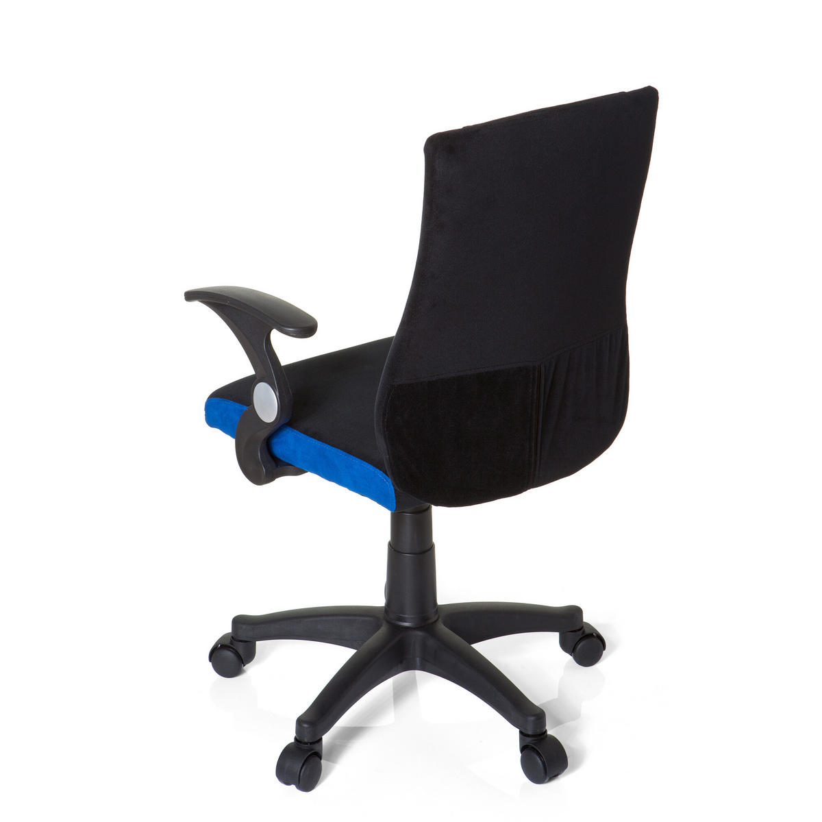 OTOČNÁ ŽIDLE PRO MLÁDEŽ, modrá, černá - modrá/černá, Basics, plast (50/87-97/40cm) - MID.YOU