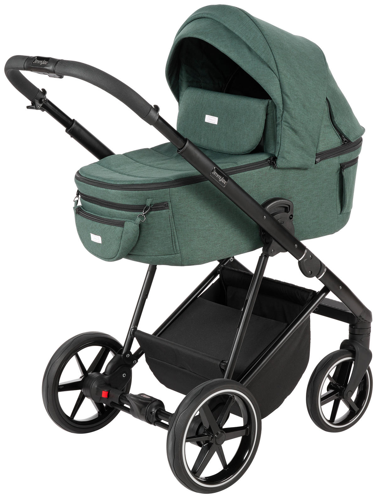 BARNVAGNSSET  - skogsgrön/svart, Basics, metall/textil (57,5/116/101cm) - Jimmylee