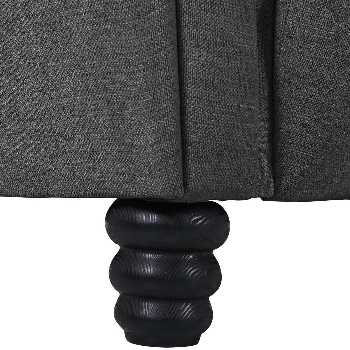 BIGSOFA in Flachgewebe Anthrazit  - Anthrazit/Schwarz, Konventionell, Holz/Textil (290/78/115cm) - Carryhome