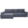 ECKSOFA in Samt Grau  - Silberfarben/Grau, Design, Holz/Textil (195/293cm) - Cantus