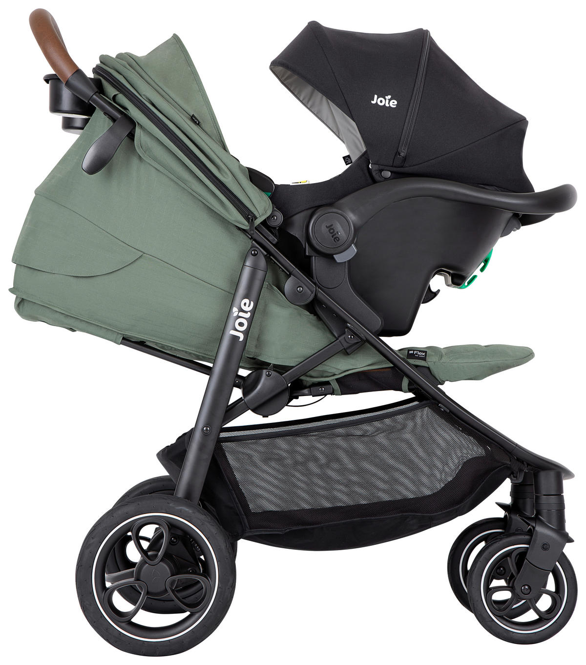 BUGGY LITETRAX PRO  - Schwarz/Grün, Basics, Textil/Metall (58/103/93,6cm) - Joie