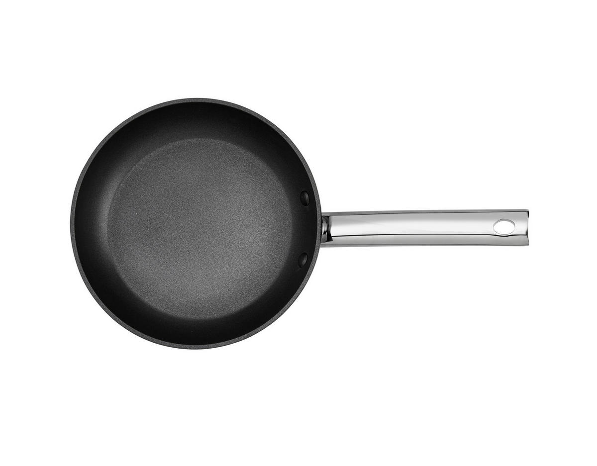 BRATPFANNE 20 cm  - Silberfarben/Schwarz, Basics, Metall (20cm) - Stanley Rogers