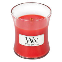 MIRISNA SVEĆA  crvena  - crvena, Osnovno, staklo/drvo (7/7/8cm) - WoodWick
