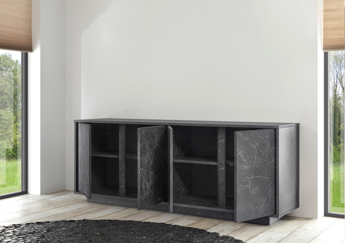 SIDEBOARD  180/79/43 cm  - Anthrazit, Design, Holzwerkstoff (180/79/43cm) - MID.YOU
