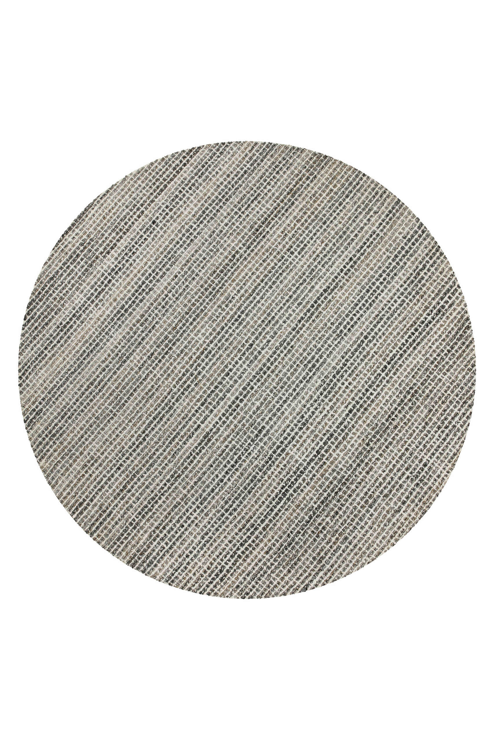 FLACHWEBETEPPICH  Wohnzimmer 200 cm Hamptons FOURTEEN Creme, Grau rund  - Creme/Grau, Basics, Textil (200cm) - WECON HOME