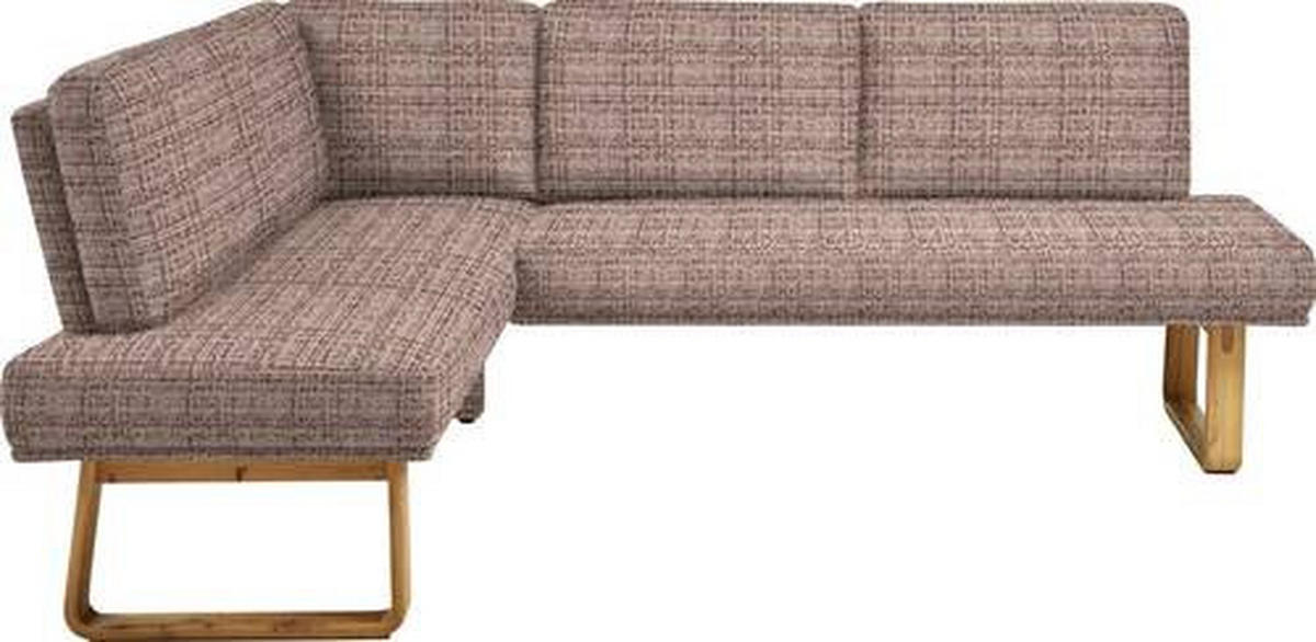 ECKBANK 174/265 cm  in Braun, Eichefarben  - Eichefarben/Braun, Design, Holz/Textil (174/265cm) - Dieter Knoll