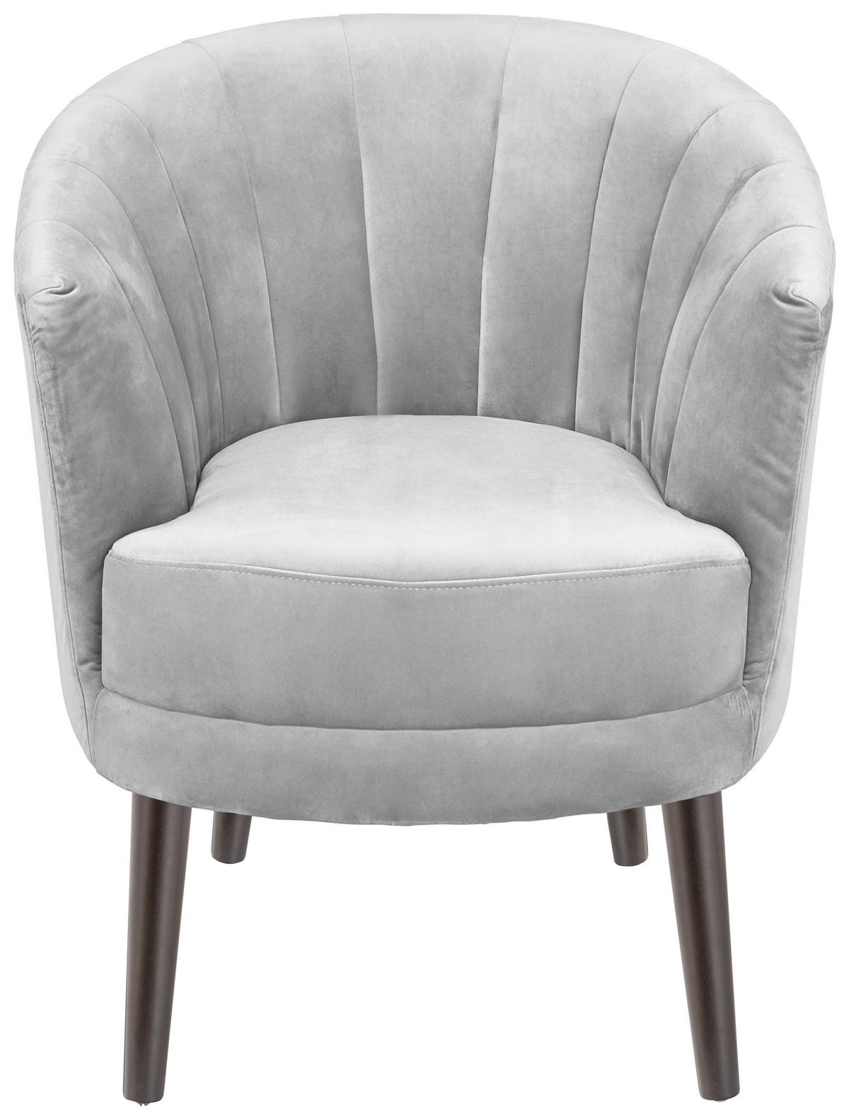 FOTELJA 80/58/76 cm , siva  - siva/crna, Moderno, drvo/tekstil (80/58/76cm) - Ti'me