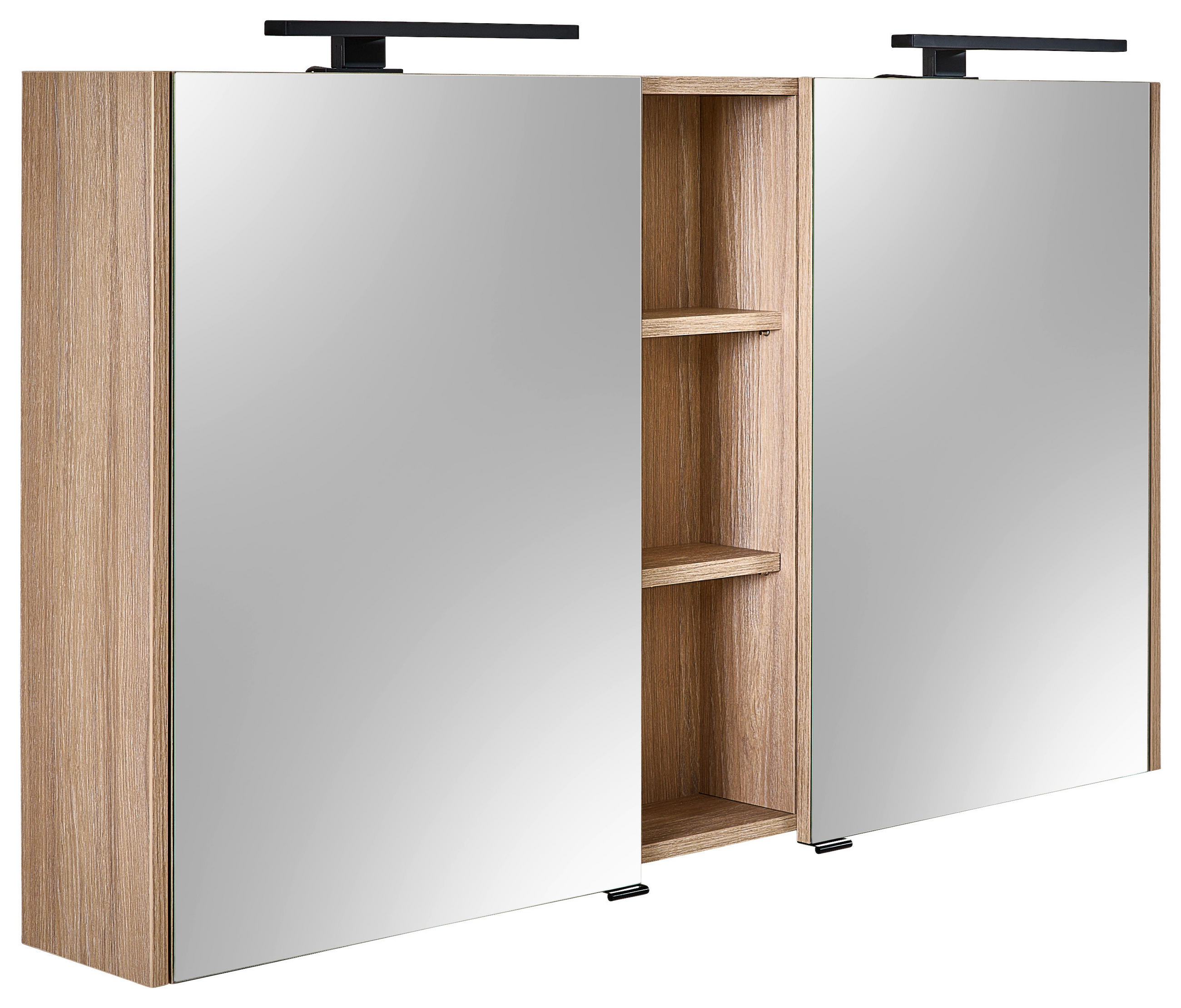 TÜKRÖS SZEKRÉNY 120/74/18 cm  - tölgyfa színű, Modern, faalapú anyag (120/74/18cm) - Welnova