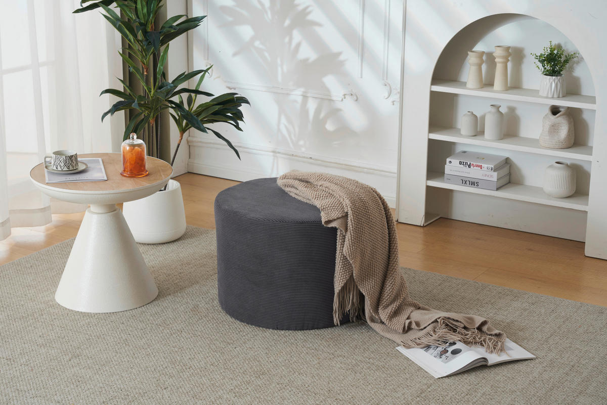 SEDACÍ PODUŠKA, 55/40/55 cm - šedá, Moderní, textil (55/40/55cm) - P & B