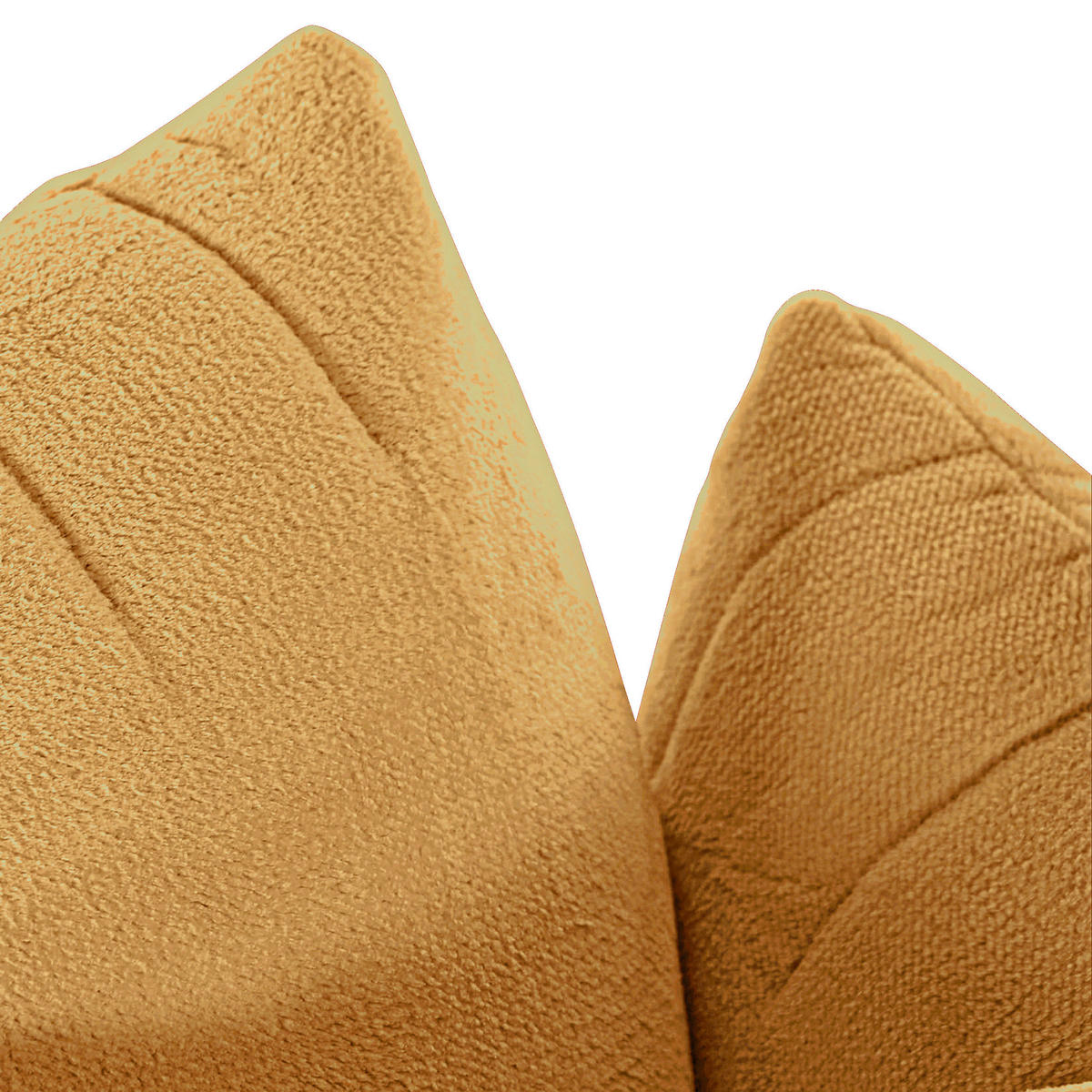 BIG SOFFA i plysch orange  - orange/svart, Klassisk, textil/plast (240/78/107cm) - MID.YOU