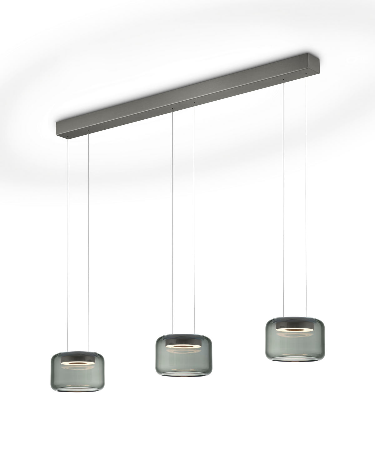LED-PENDELLEUCHTE Sidra-3 170 cm   - Bronzefarben, Design, Metall (170cm) - GKS Knapstein