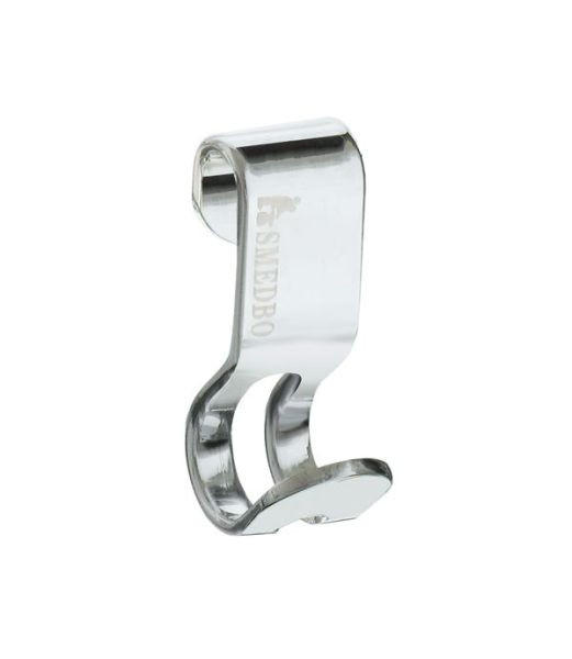 HAKEN 2 Stück  in Chromfarben  - Chromfarben, Basics, Metall (1,5/4,1cm) - Smedbo