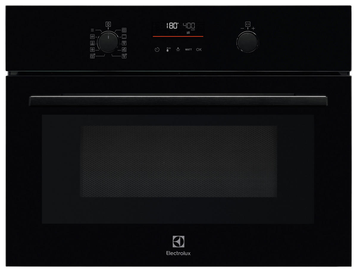 KOMPAKTBACKOFEN EVL6E46Z  - Schwarz, Basics, Glas/Metall (59,5/45,5/56,7cm) - Electrolux