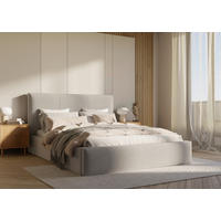 POLSTERBETT Lattenrost, Bettkasten 180/200 cm  in Silberfarben  - Silberfarben/Schwarz, Design, Holz/Textil (180/200cm) - Boxxx