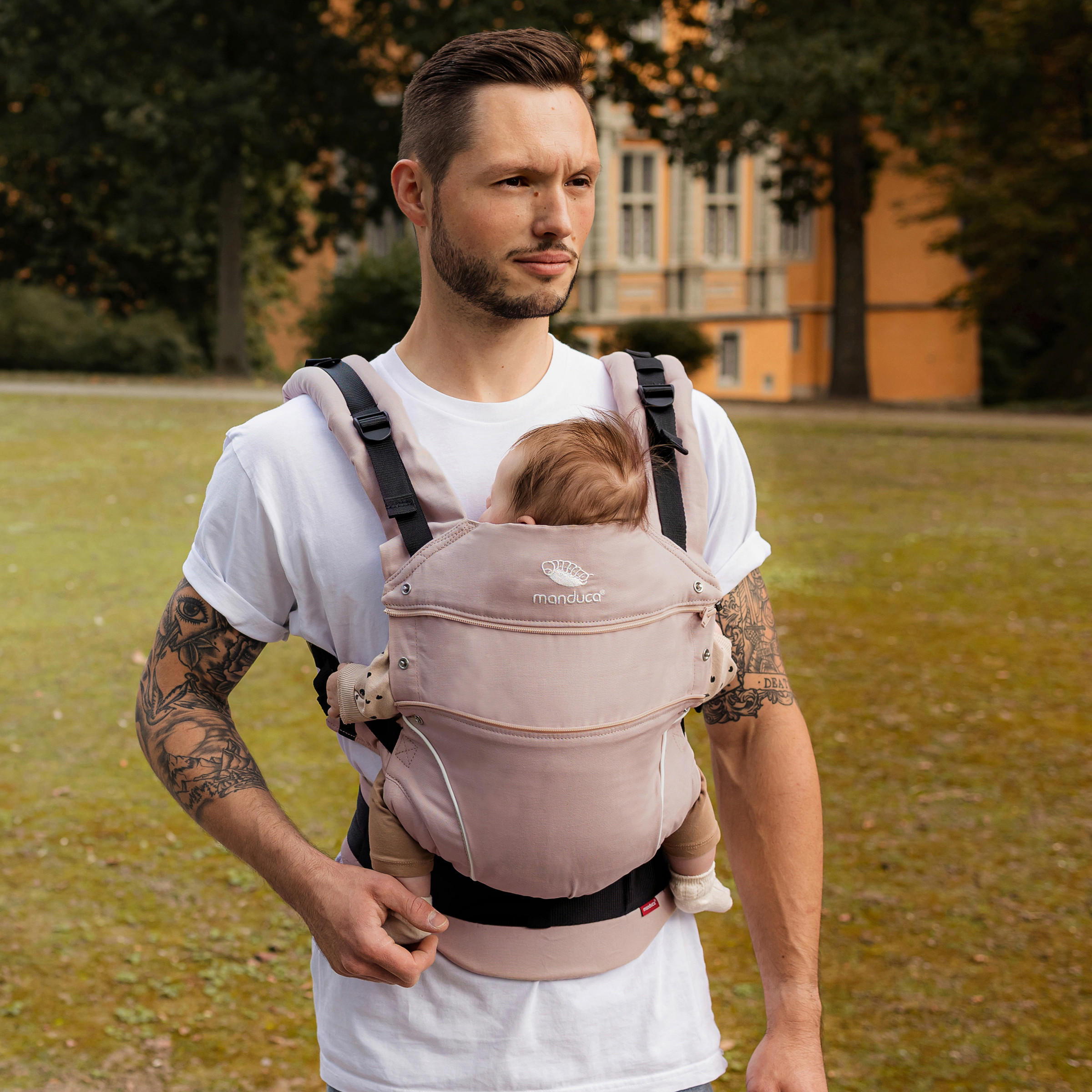 BABYTRAGE Manduca first  - Roségold, Basics, Textil (One-Sizenull) - Wickelkinder Manduca