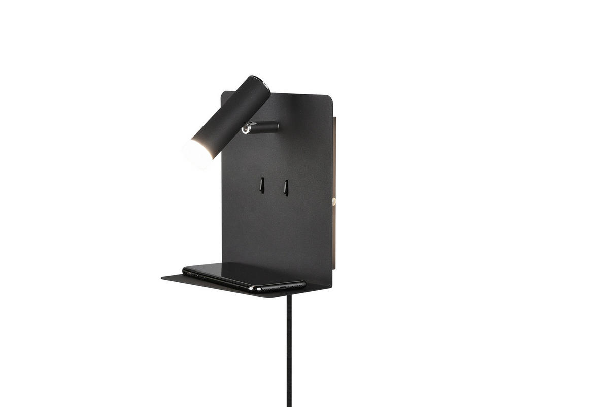 LED-WANDLEUCHTE - Schwarz, Basics, Metall (20/16/14cm) - Trio Leuchten