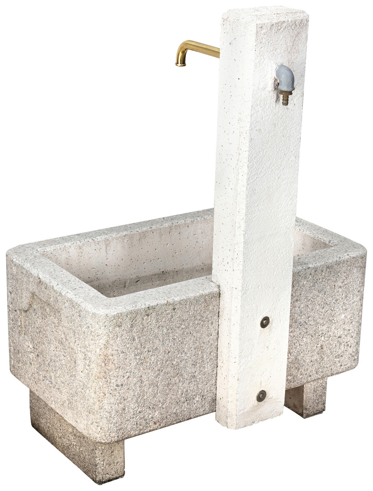 GARTENBRUNNEN - Weiss, Design, Stein (80/49/50cm) - Nouvel