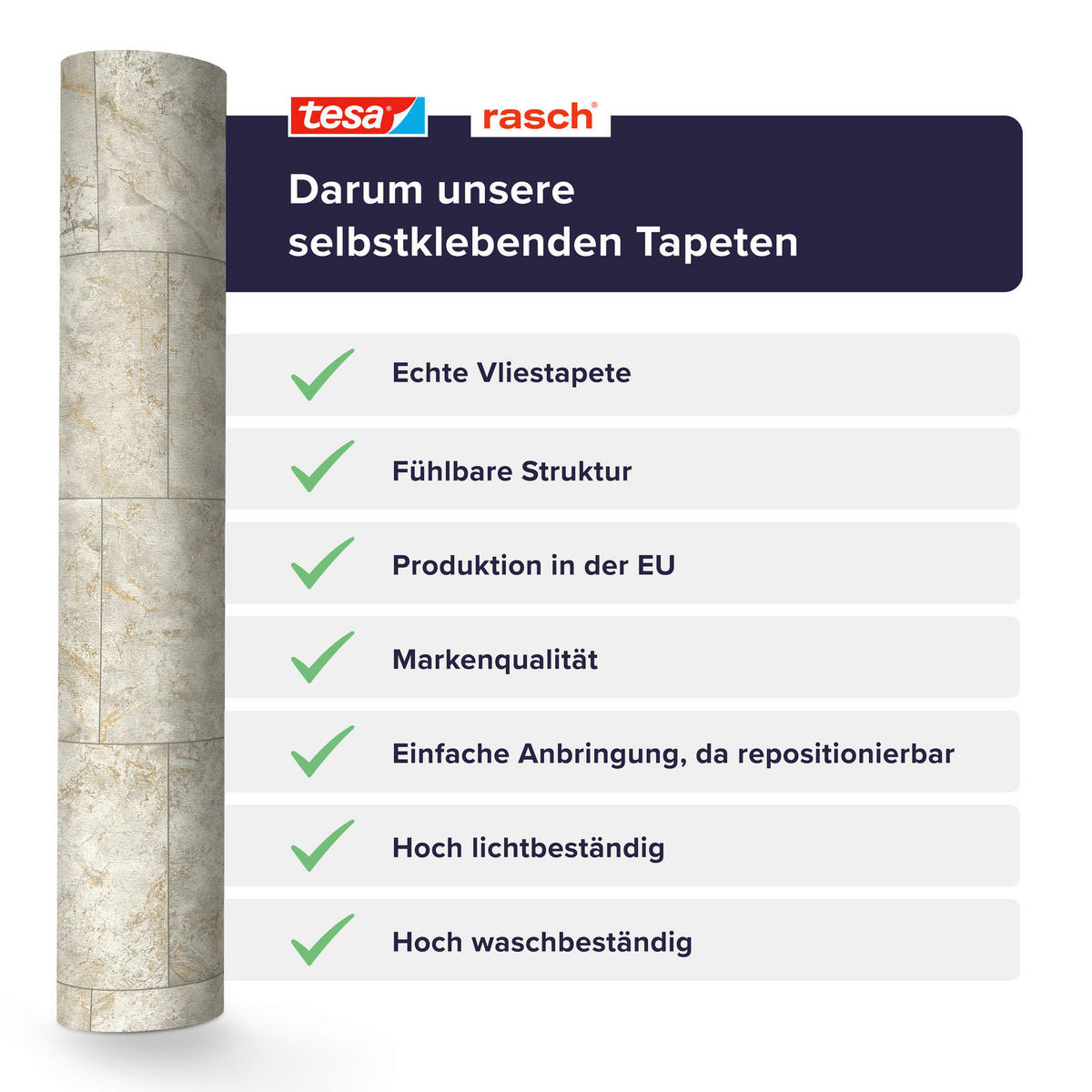 TAPETE - Grau, Natur, Textil (600/53cm) - Tesa