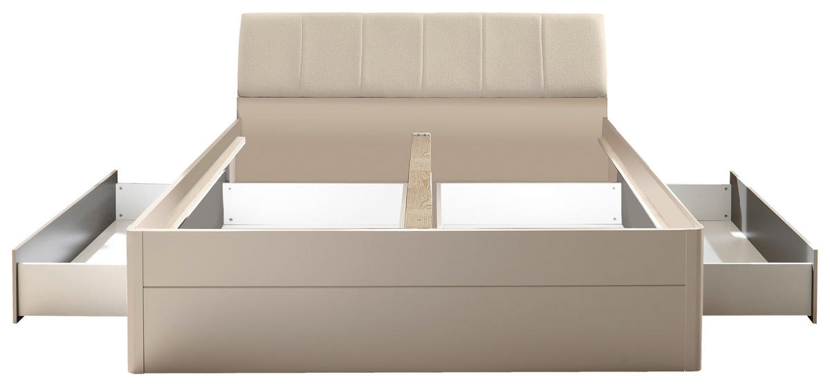BETT 180/200 cm,  in Beige, Kaschmir, Bettschubladen,  - Kaschmir/Beige, KONVENTIONELL (180/200cm) - Boxxx