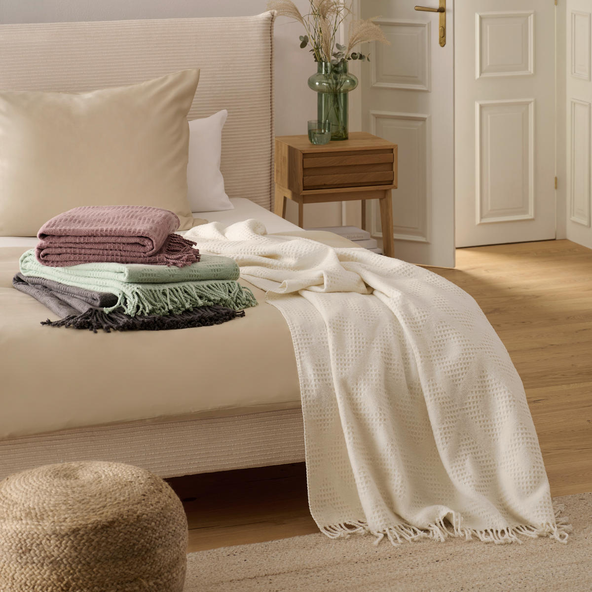 PREKRIVAČ 150/200 cm antracit  - antracit, Dizajnerski, tekstil (150/200cm) - Novel