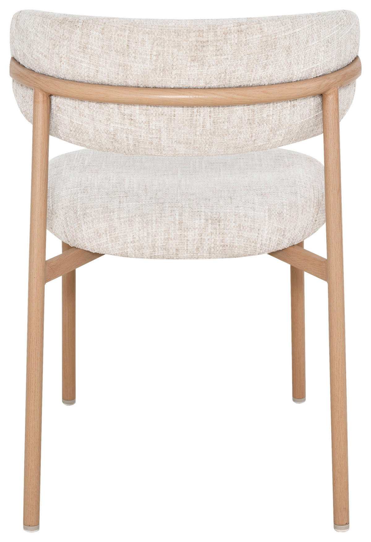 STUHL  in Eisen Leinenoptik Holz, Metall, Textil  - Eichefarben/Beige, Basics, Holz/Textil (55/80/57cm) - Livetastic