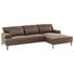 WOHNLANDSCHAFT in Textil Braun - Schwarz/Braun, MODERN, Textil/Metall (285/174cm) - Carryhome WOHNLANDSCHAFT in Textil Braun - Schwarz/Braun, MODERN, Textil/Metall (285/174cm) - Carryhome