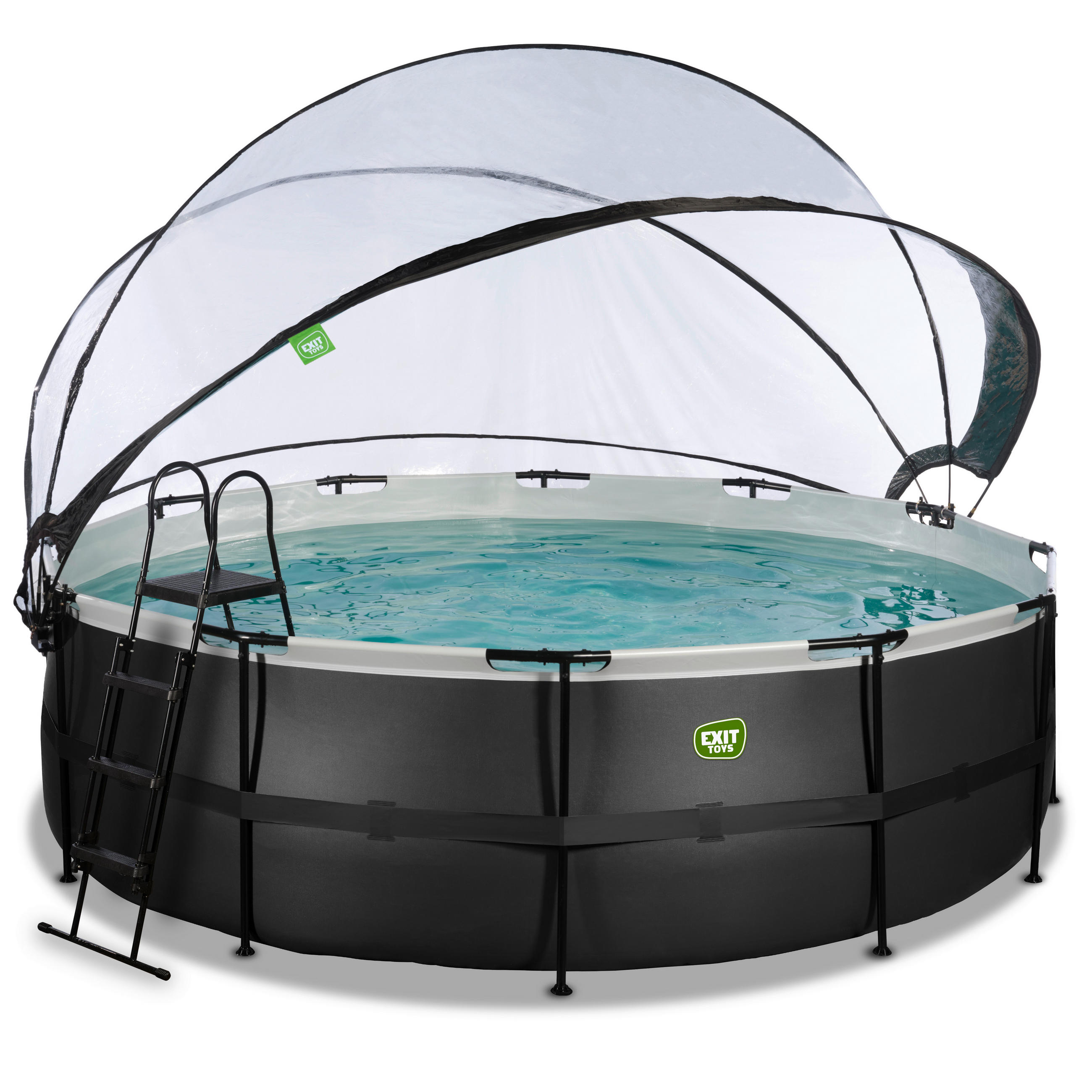 POOL-SET 450/122 cm  - Grau, KONVENTIONELL, Kunststoff (450/122cm) - EXIT Toys