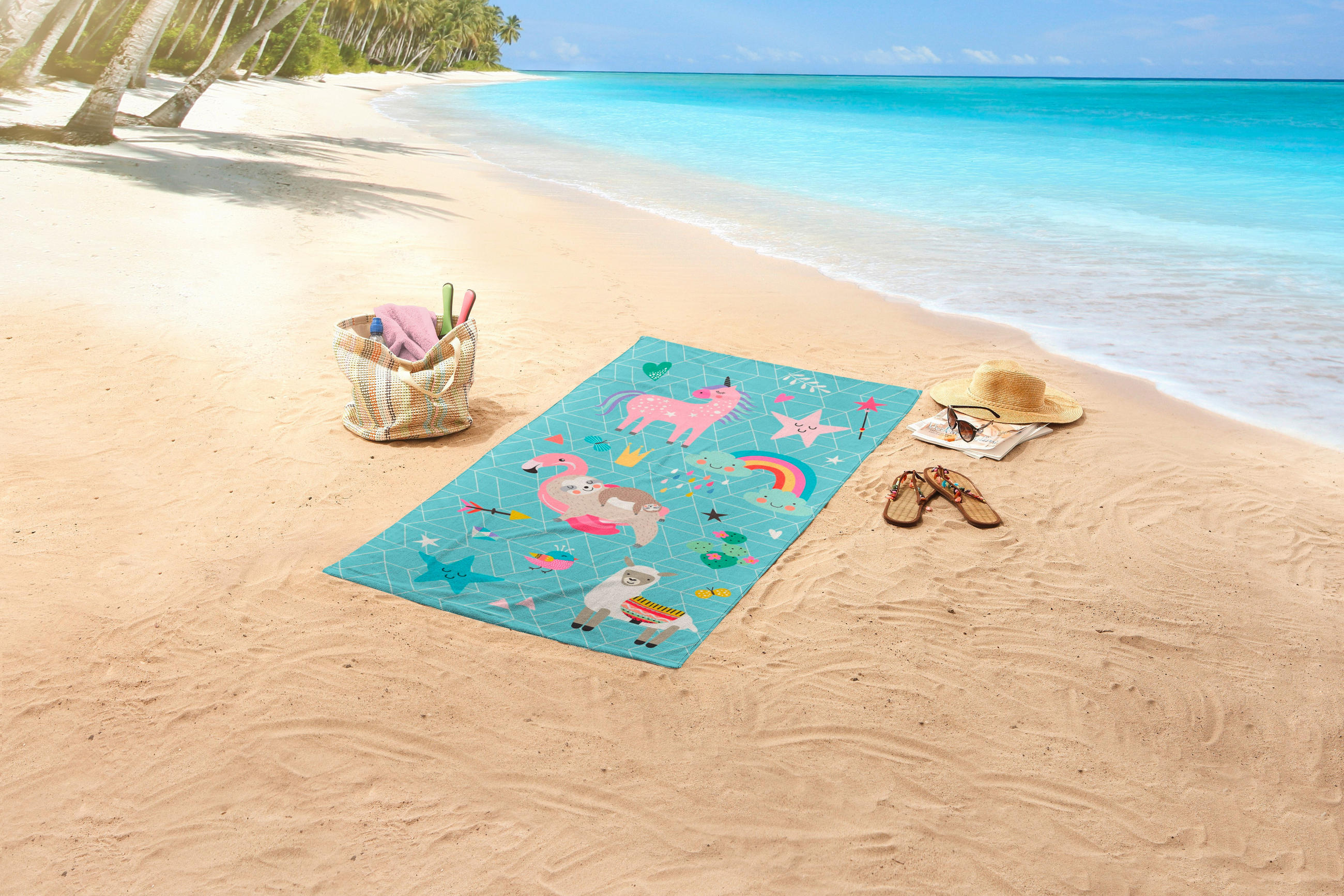 STRANDTUCH Multicolor 75/150 cm  - Multicolor, Trend, Textil (75/150cm)