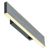 LED-WANDLEUCHTE Delta   - Anthrazit, Design, Metall (30/3,4/5,3cm) - Hell