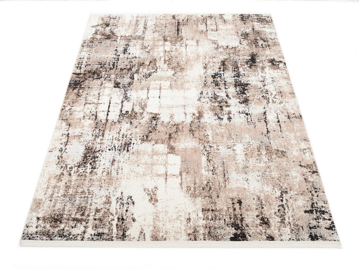 WEBTEPPICH  Wohnzimmer 160/230 cm Antibes Braun, Beige rechteckig  - Beige/Braun, Design, Textil (160/230cm) - Novel