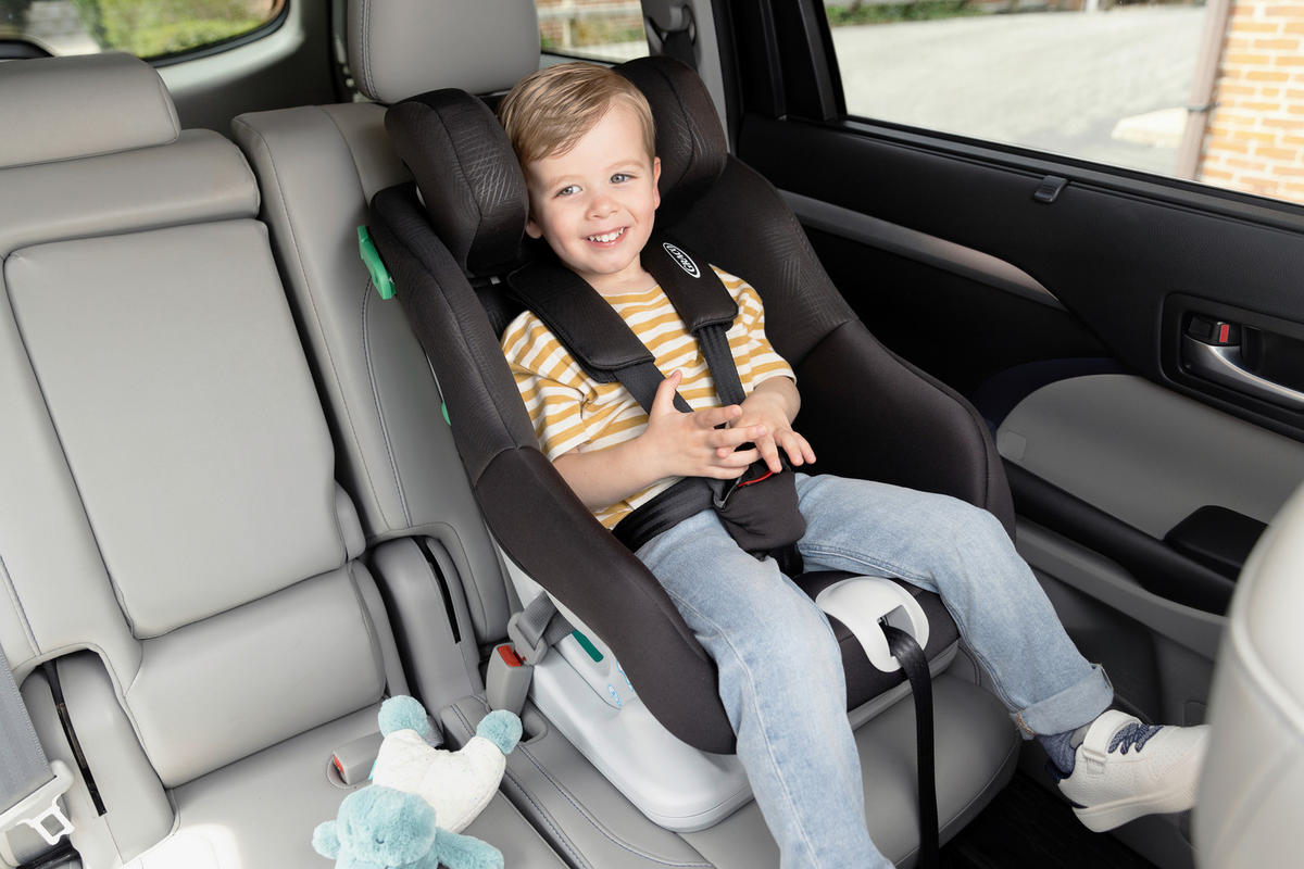 REBOARDER-KINDERSITZ Extend LX R129  - Schwarz, Basics, Kunststoff/Textil (50/43/63cm) - Graco