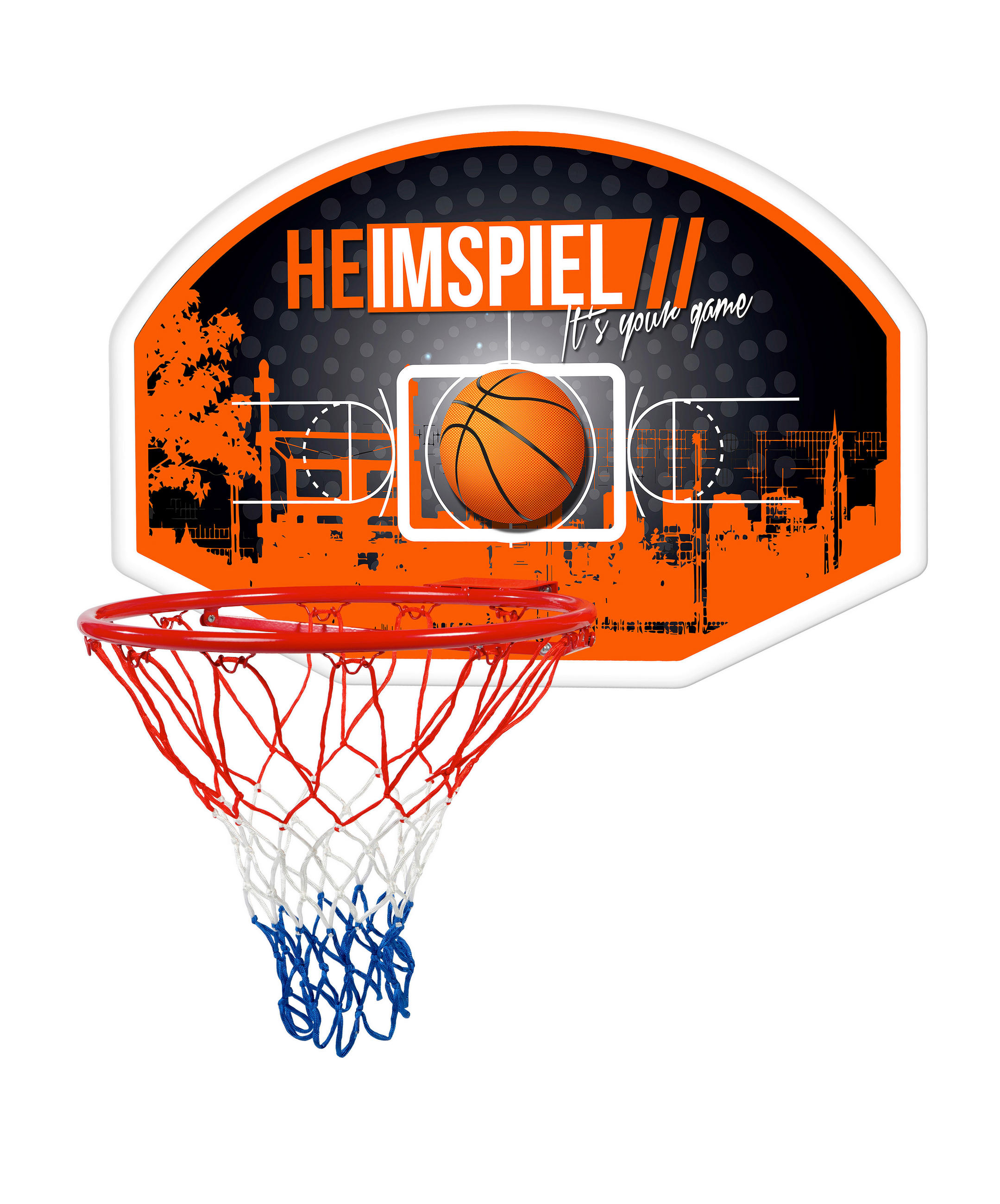 BASKETBALLSET - Blau/Rot, KONVENTIONELL, Kunststoff/Metall (90/50/60cm)