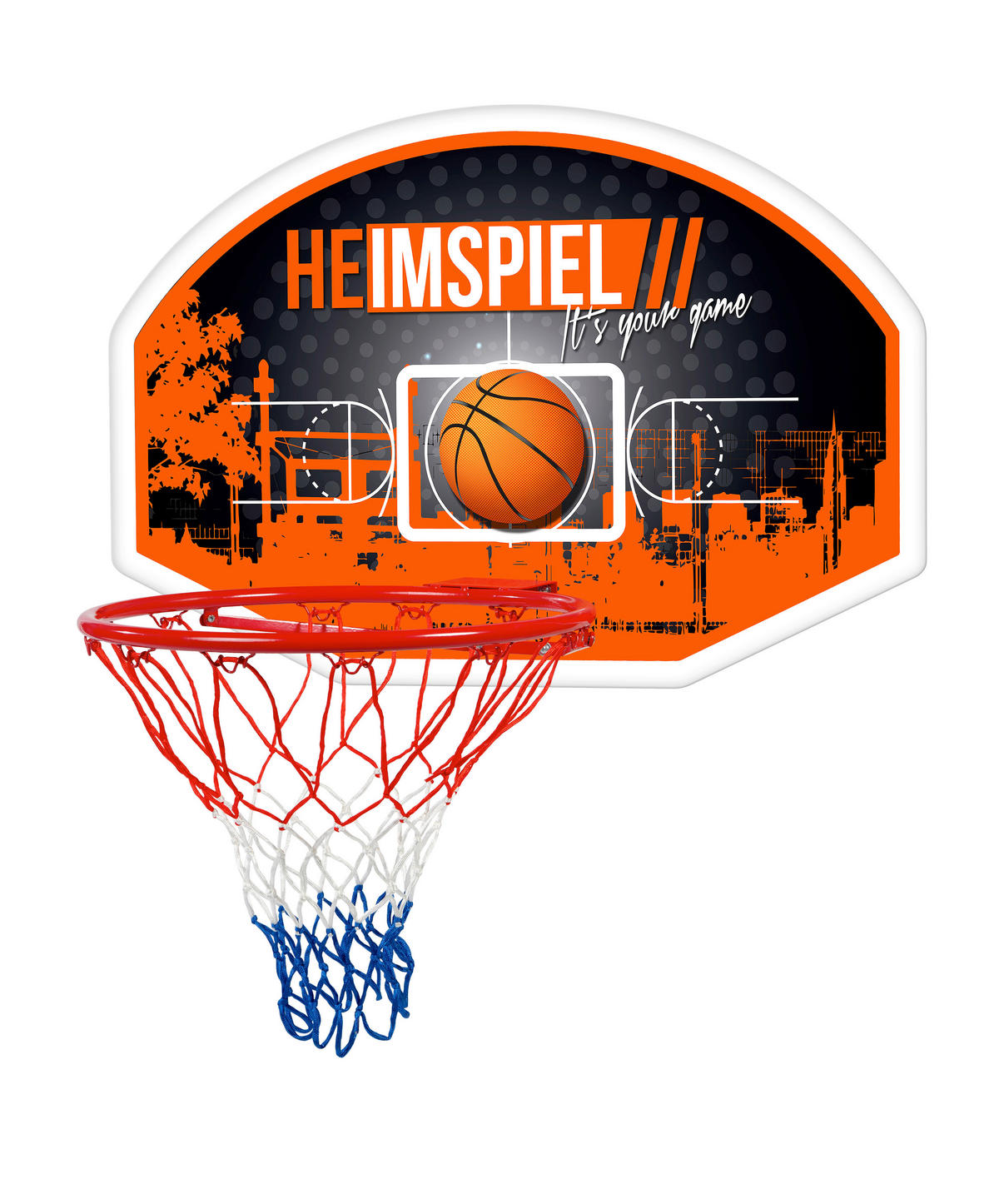 BASKETBALLSET - Blau/Rot, KONVENTIONELL, Kunststoff/Metall (90/50/60cm)