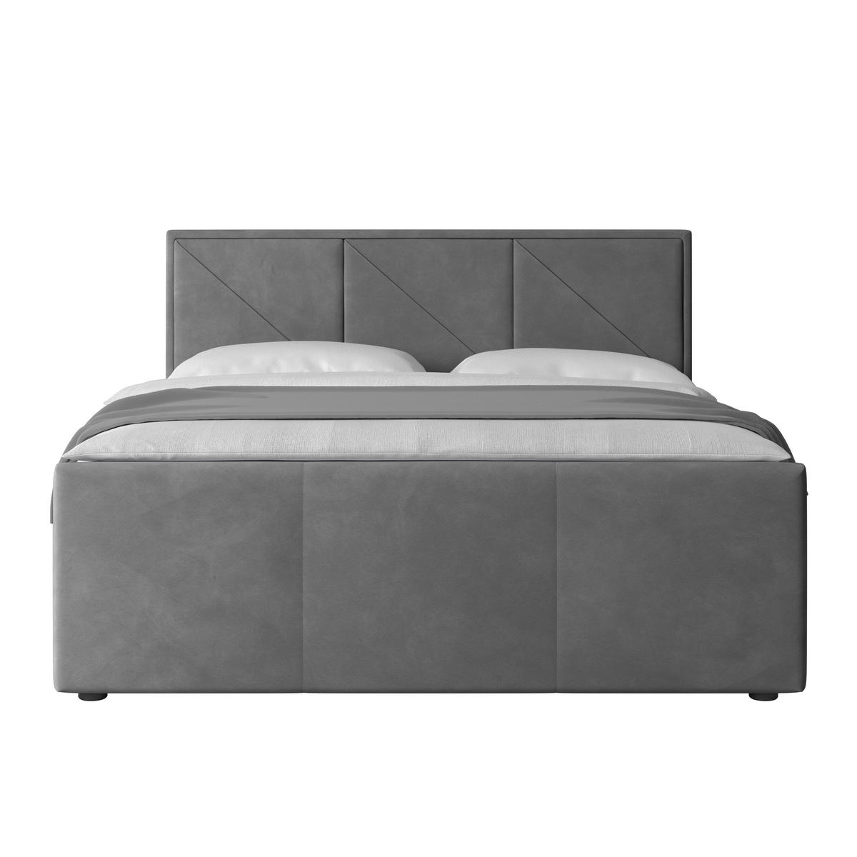 BOXSPRINGBETT 180/200 cm  in Hellgrau  - Hellgrau/Schwarz, MODERN, Holzwerkstoff/Kunststoff (180/200cm) - MID.YOU
