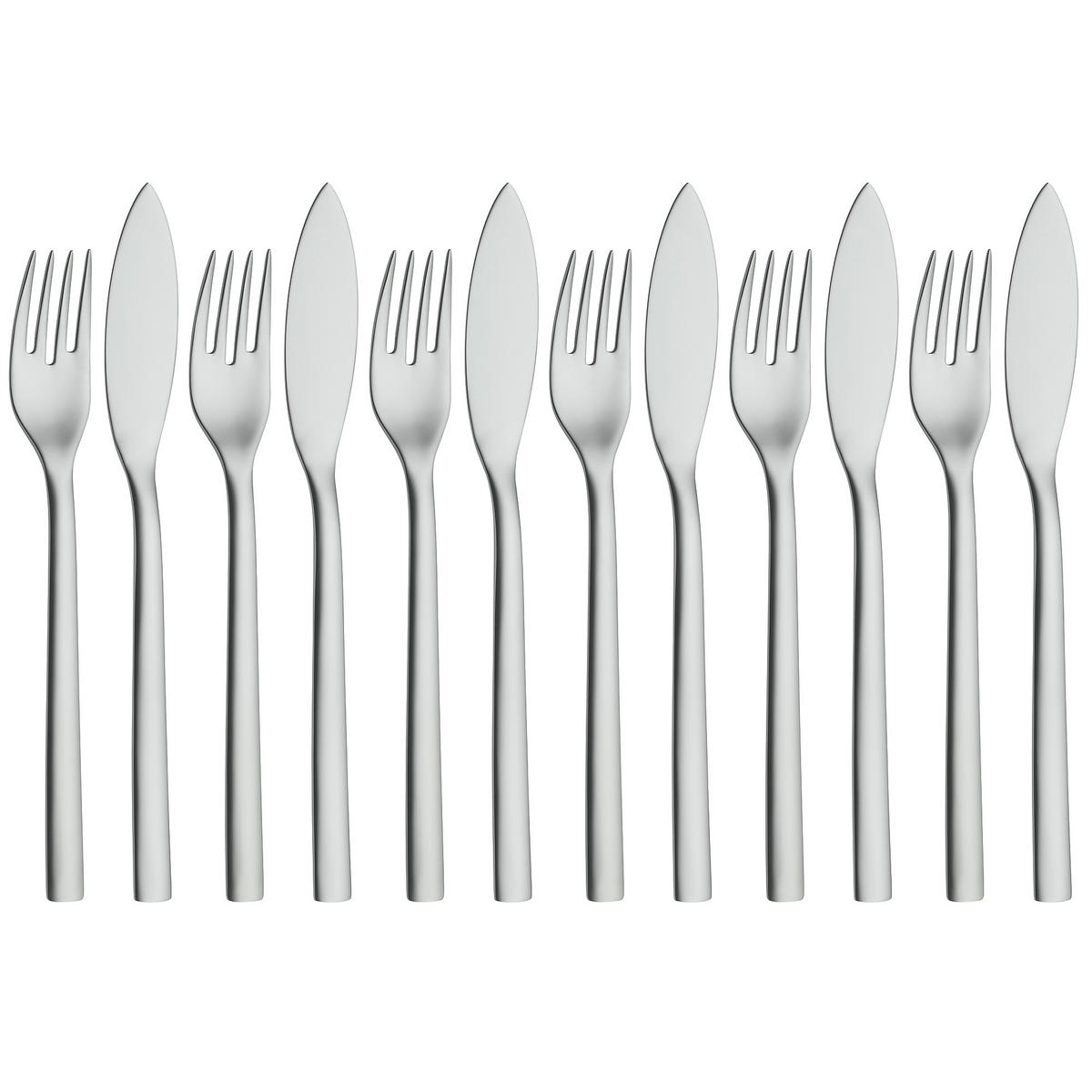PRIBOR ZA JEDENJE RIBE - boje oplemenjenog čelika, Basics, metal (37,6/22,6/2,7cm) - WMF