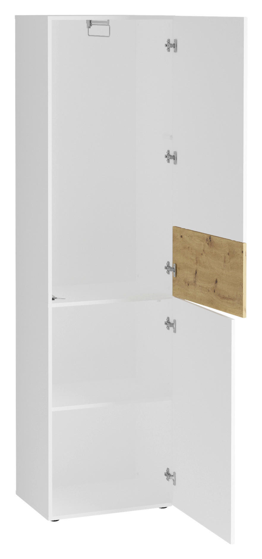 GARDEROBENSCHRANK  in 54,5/199,1/41,7 cm  - Weiß, Design, Holzwerkstoff (54,5/199,1/41,7cm) - MID.YOU