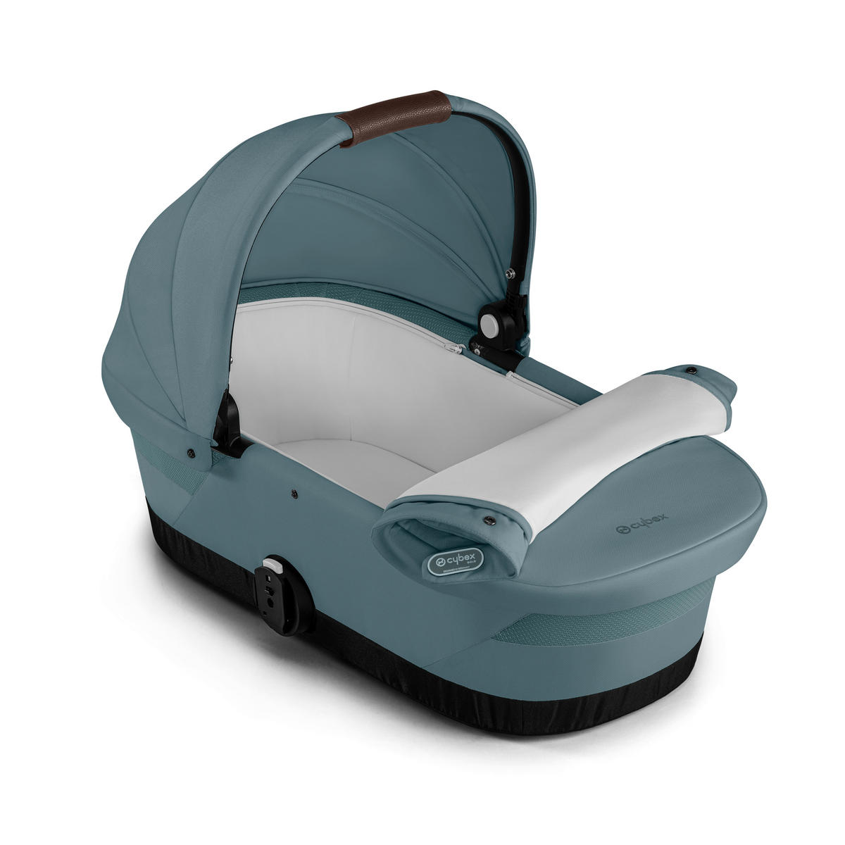LIEGEWANNE Gazelle S  - Pastellblau/Weiß, Basics, Kunststoff/Textil (86/44/56cm) - cybex GOLD