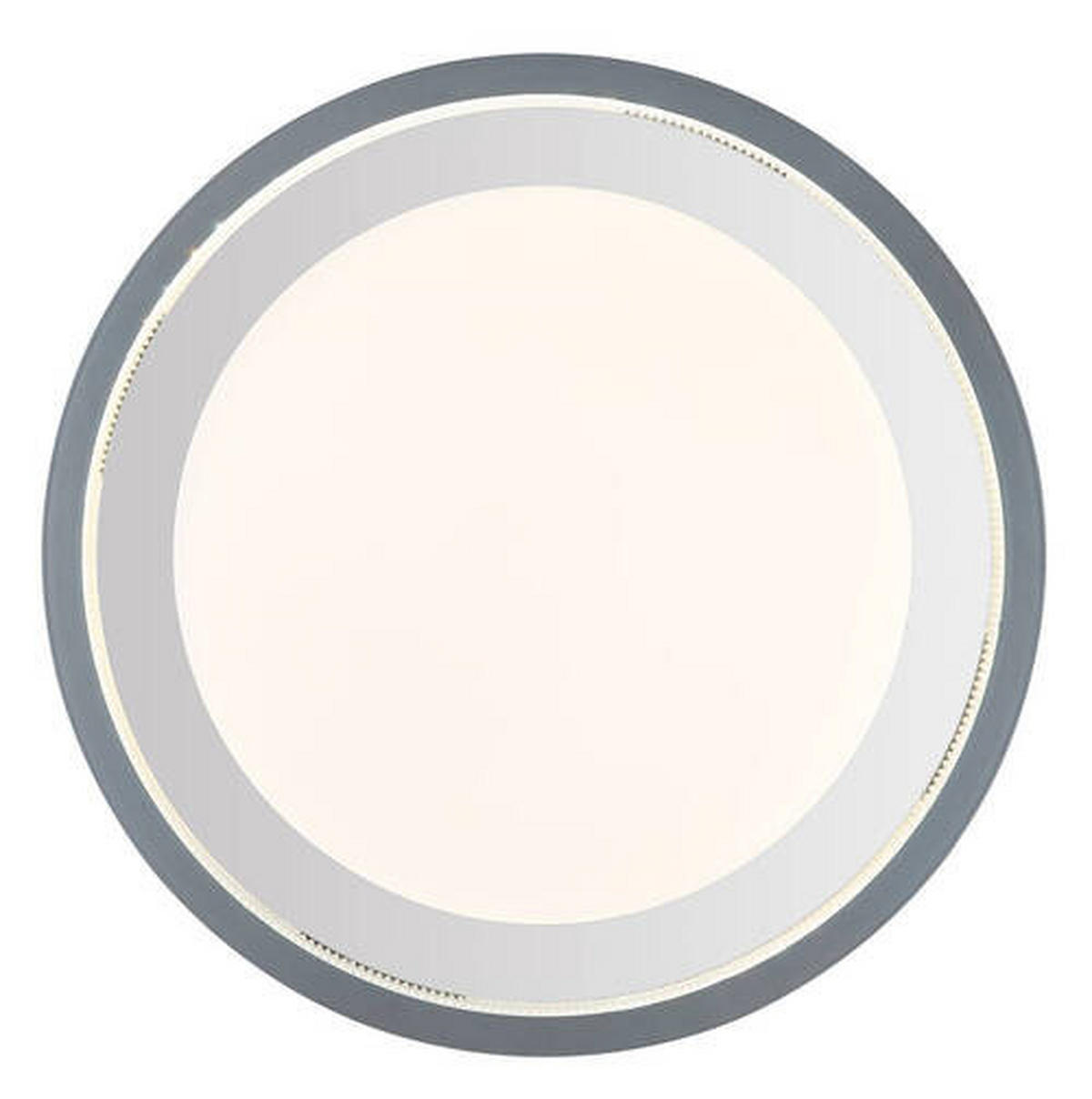LED MENNYEZETI LÁMPA - opál/áttetsző, Konventionell, műanyag/fém (47,8/6,7cm) - Globo