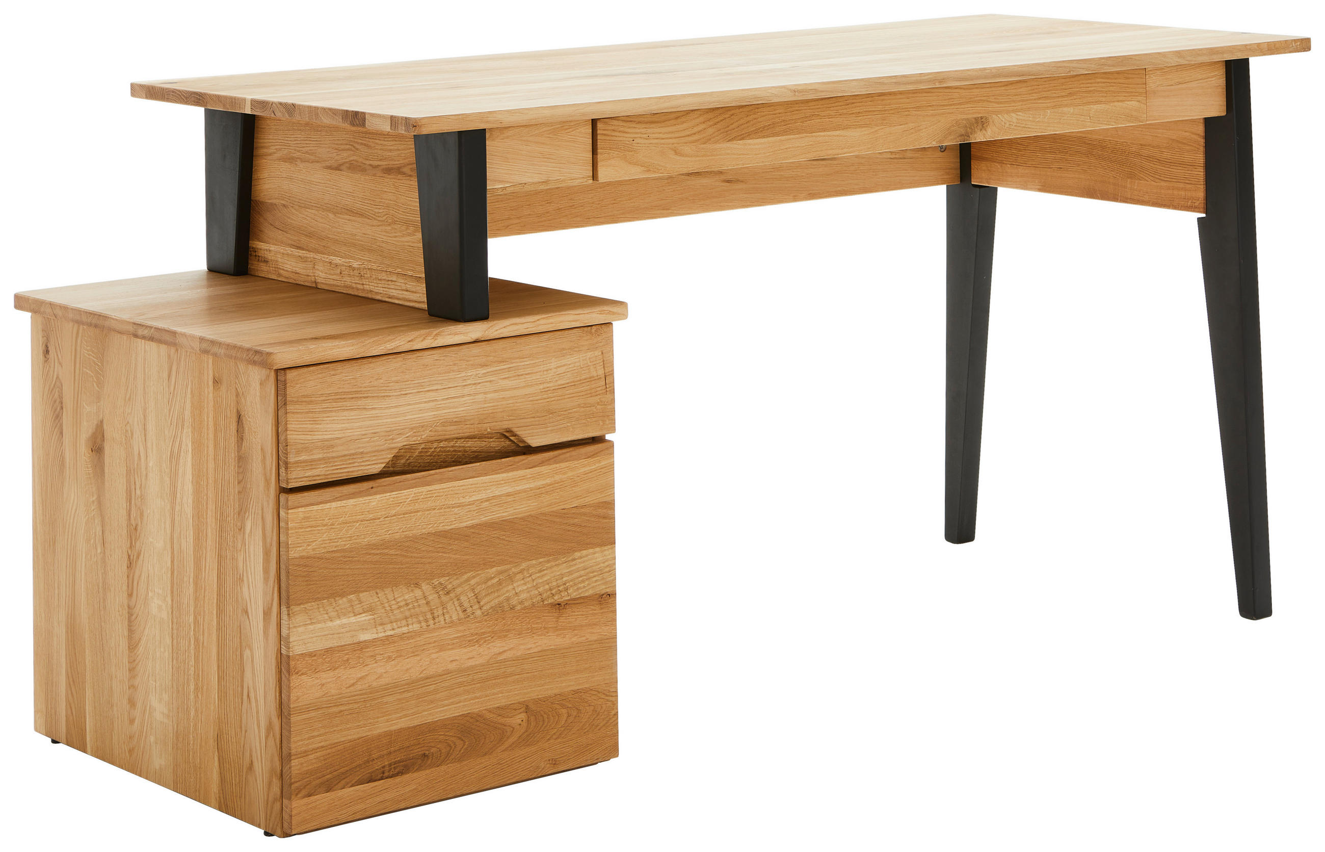 BIROU in lemn  - stejar sălbatic/culoare lemn stejar, Modern, lemn/material pe bază de lemn (156,7/65/74,2cm) - Linea Natura