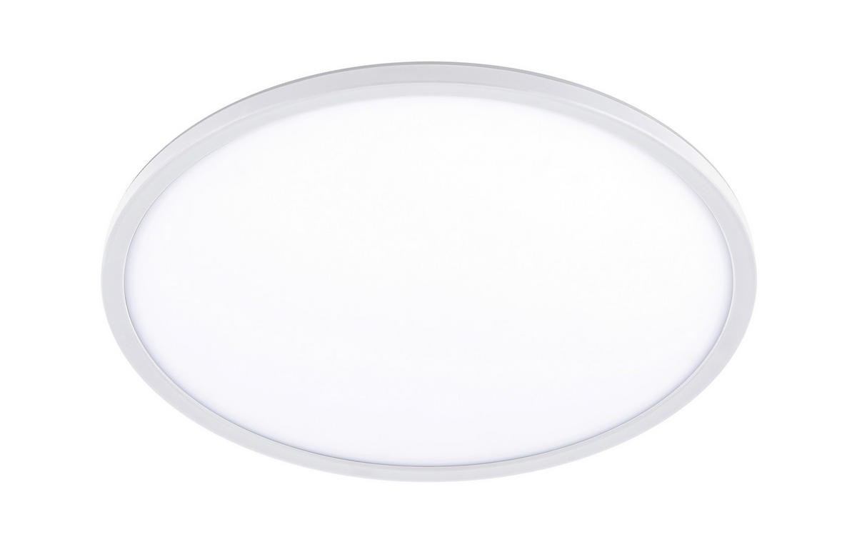 STROPNÉ LED SVIETIDLO, 42/2,9 cm  - biela, Basics, plast (42/2,9cm) - Novel