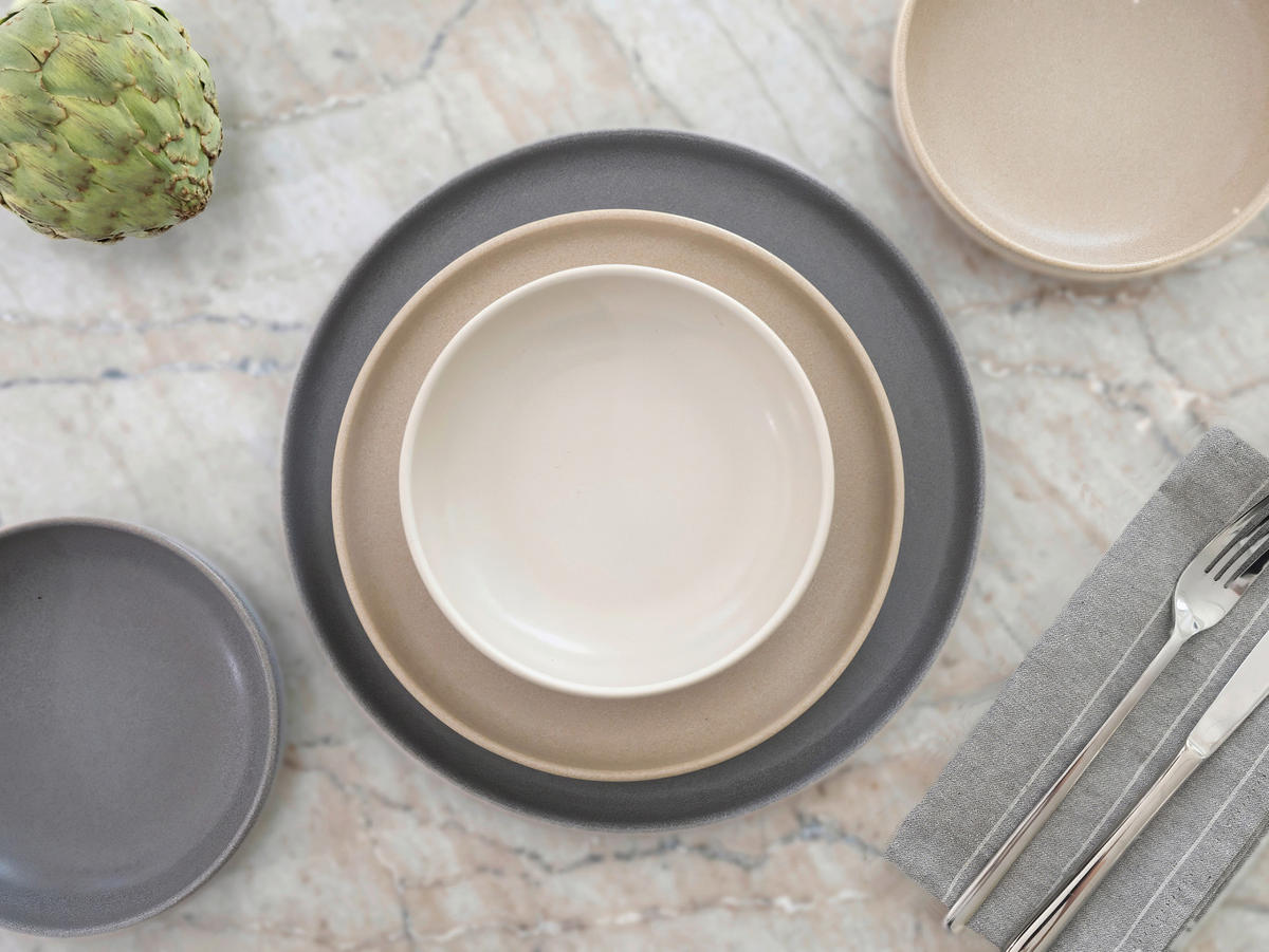 TAFELSERVICE UNO 12-teilig  - Multicolor, Basics, Keramik - Creatable