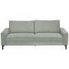 3-SITZER-SOFA in Flachgewebe Platinfarben  - Platinfarben/Schwarz, Design, Textil/Metall (218/86/97cm) - Hom`in