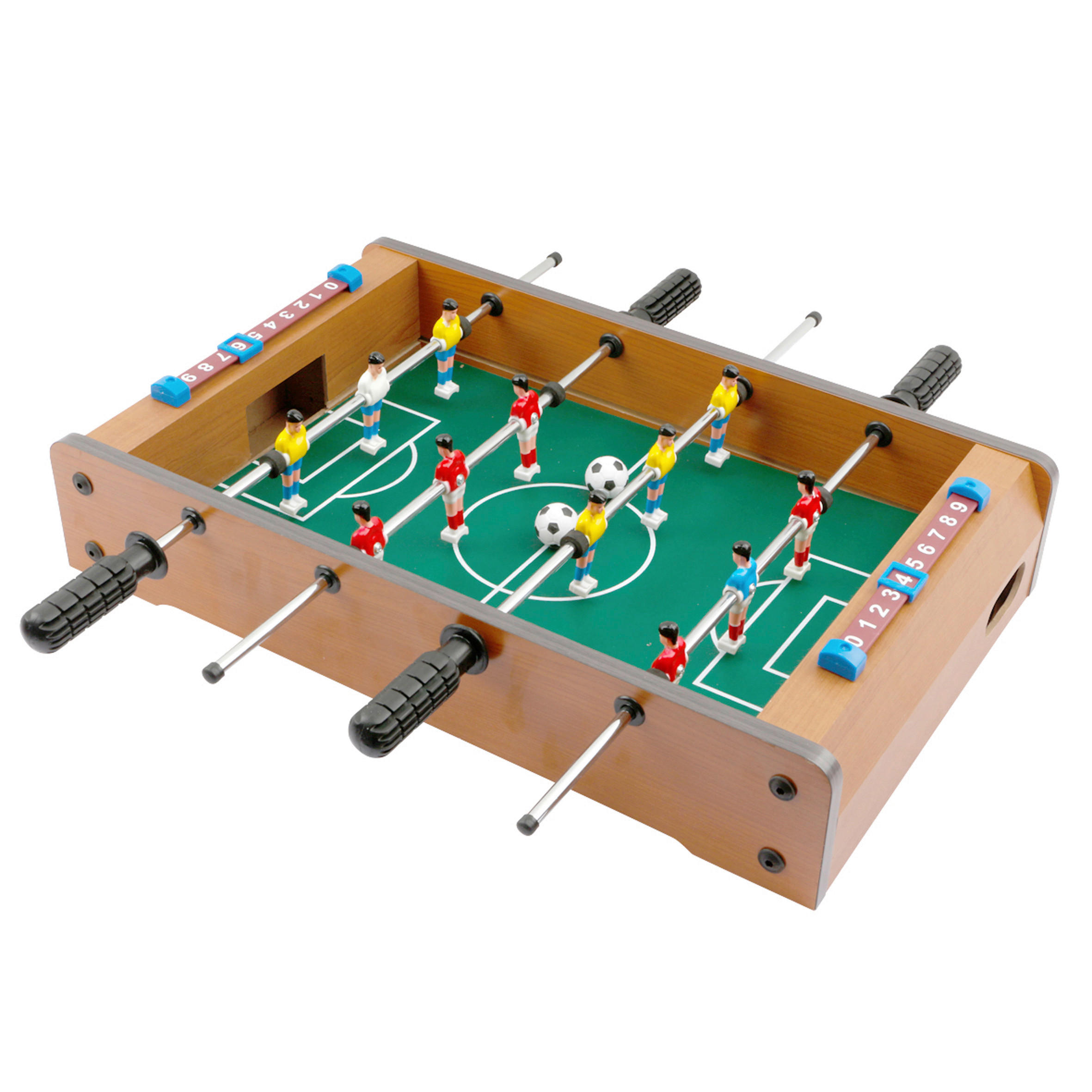 BORDSFOTBOLL - vit/röd, Trend, metall/trä (51/31/9,6cm) - Ambia Home