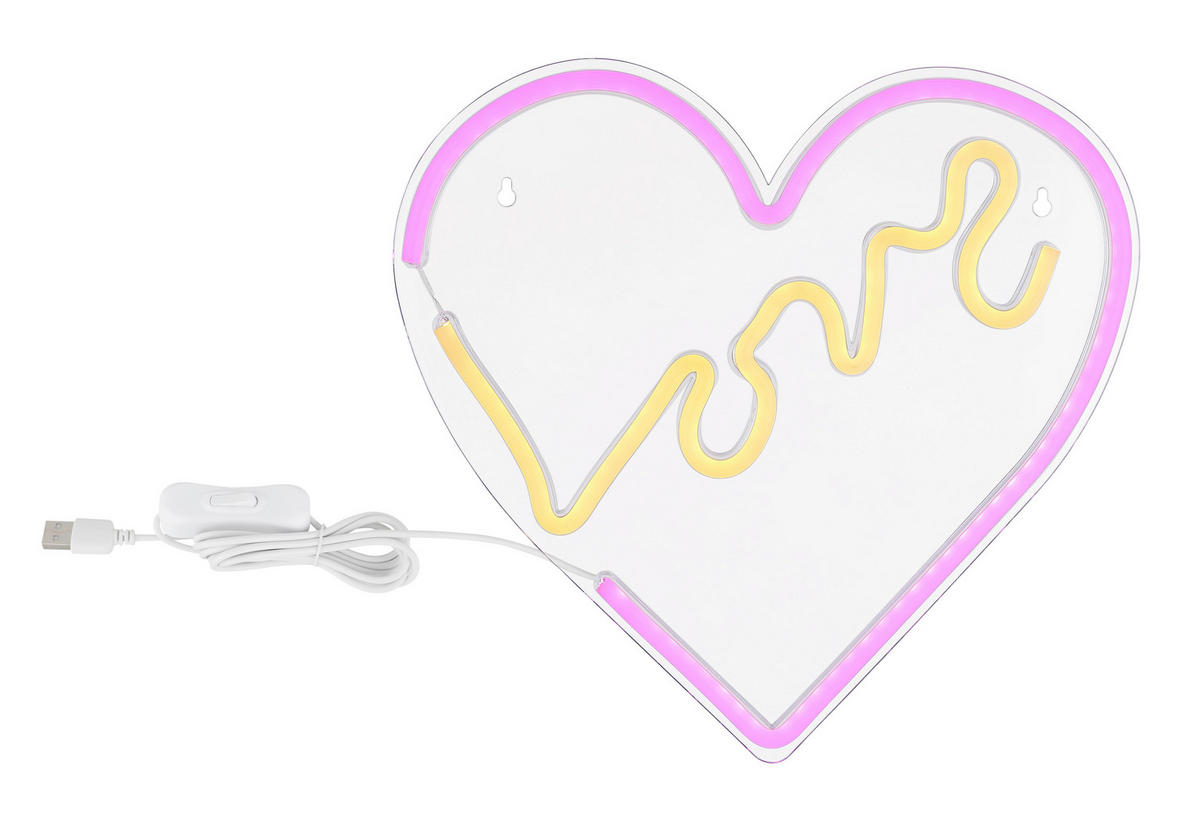 OKRASNA LED-SVETILKA   //// - bela/opal, Trend, umetna masa (35/33,5cm)