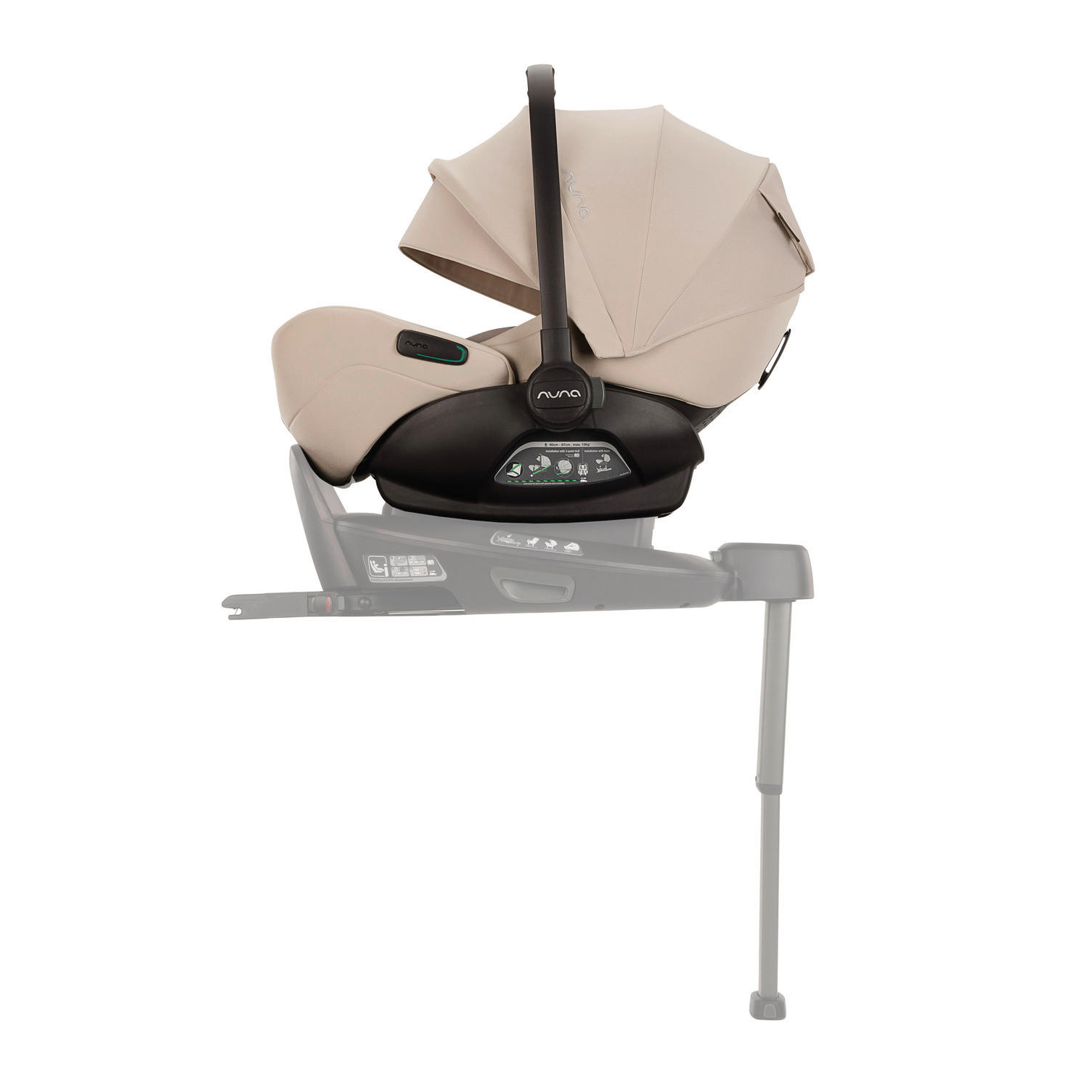 BABYSCHALE Arra flex  - Beige, Basics, Kunststoff/Textil (77/43/59cm) - Nuna