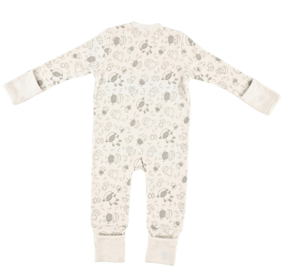 SCHLAFANZUG  - Weiß/Grau, Basics, Textil (62null) - Alvi
