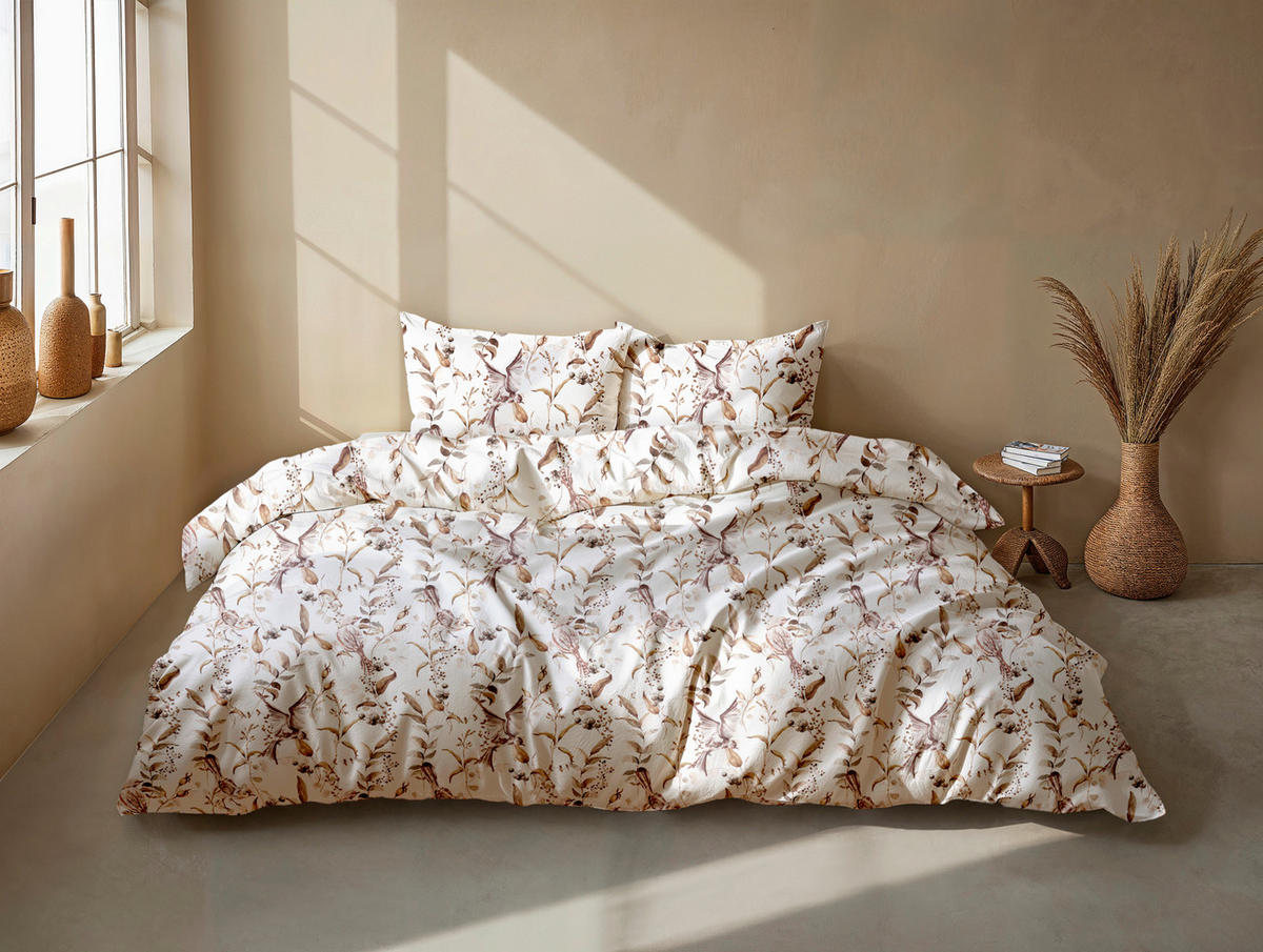 BETTWÄSCHE 2-teilig Colette Flanell 135/200 cm  - Weiß, Basics, Textil (135/200cm)