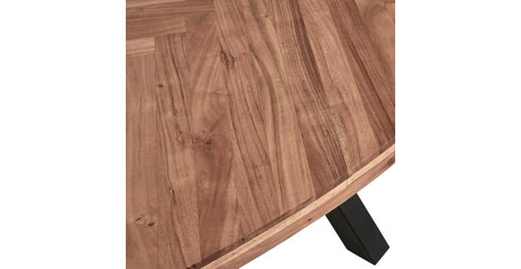 ESSTISCH in Holz 220/110/76 cm  - Schwarz/Naturfarben, Trend, Holz/Metall (220/110/76cm) - Ambia Home