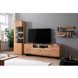 WOHNWAND 3-teilig  in Wildeiche  340/209/50 cm  - Wildeiche/Anthrazit, Natur, Glas/Holz (340/209/50cm) - Linea Natura