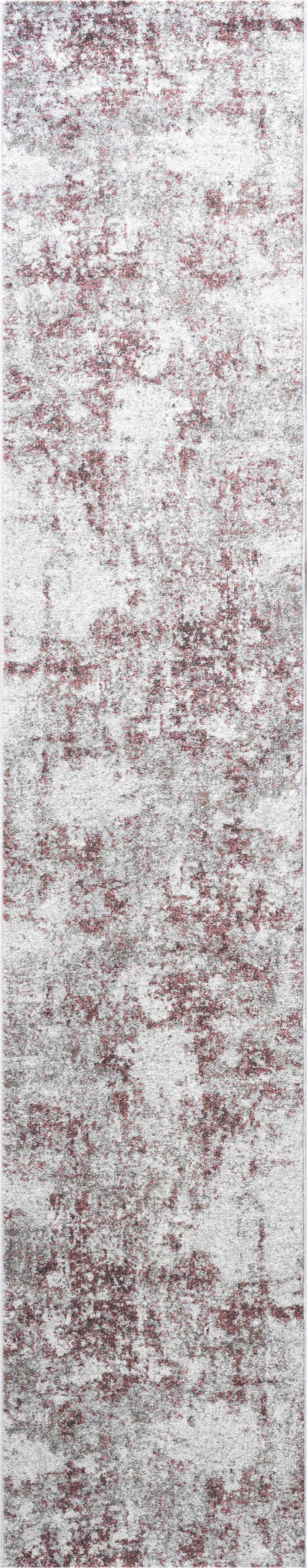 LÄUFER  67/340 cm  Grau, Rosa, Silberfarben  - Silberfarben/Rosa, Design, Textil (67/340cm) - Novel